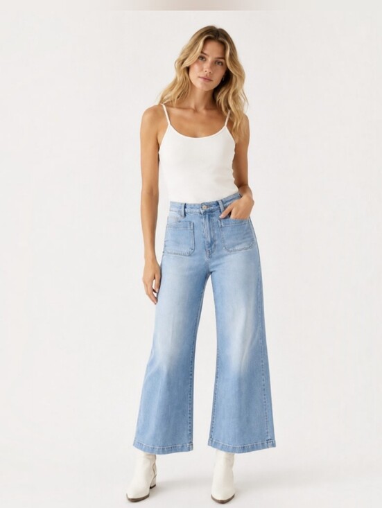 ROLLA'S Denim - Rolla's Sailor Jeans Women's Size 25 Light Wash High Rise Wide Leg
